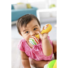 Fisher-Price Little People Maracas Baby Scoperte, 2 Coloratissime Maracas da Afferrare, Scuotere e Suonare, Giocattolo per