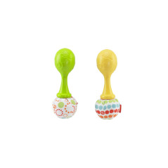 Fisher-Price Little People Maracas Baby Scoperte, 2 Coloratissime Maracas da Afferrare, Scuotere e Suonare, Giocattolo per