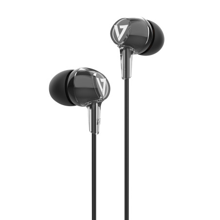 V7 HA220 cuffia e auricolare Cablato In-ear Chiamate/Musica/Sport/Tutti i giorni Nero