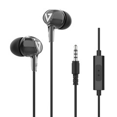 V7 HA220 cuffia e auricolare Cablato In-ear Chiamate Musica Sport Tutti i giorni Nero