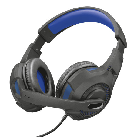 Trust GXT 307B Ravu Gaming Headset for PS4 Auricolare Cablato A Padiglione Nero, Blu