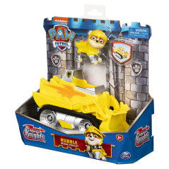 PAW Patrol | Veicolo Rescue Knights di Rubble | Bulldozer con personaggio | Giochi per bambini dai 3 anni in su