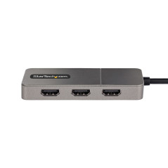 StarTech.com Adattatore USB-C HDMI a 3 Porte - MST Hub USB C a HDMI 4K 60Hz - Convertitore da USB Type-C a Multi Monitor HDMI