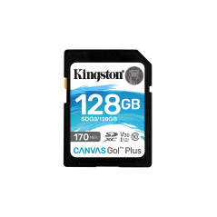 Kingston Technology Scheda SDXC Canvas Go Plus 170R C10 UHS-I U3 V30 da 128GB