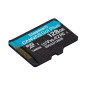 Kingston Technology Scheda microSDXC Canvas Go Plus 170R A2 U3 V30 da 128GB + adattatore