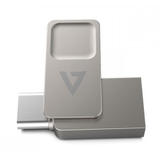 V7 VF3128GTC unità flash USB 128 GB USB Type-A   USB Type-C 3.2 Gen 1 (3.1 Gen 1) Argento