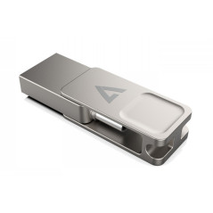 V7 VF3128GTC unità flash USB 128 GB USB Type-A   USB Type-C 3.2 Gen 1 (3.1 Gen 1) Argento