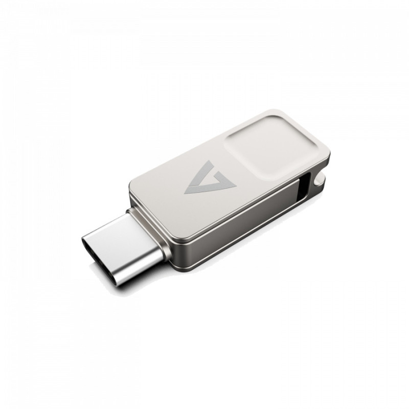 V7 VF364GTC unità flash USB 64 GB USB Type-A / USB Type-C 3.2 Gen 1 (3.1 Gen 1) Argento