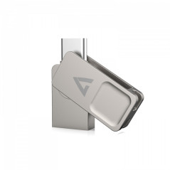 V7 VF364GTC unità flash USB 64 GB USB Type-A   USB Type-C 3.2 Gen 1 (3.1 Gen 1) Argento