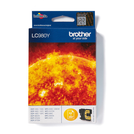 Brother LC980Y cartuccia d'inchiostro 1 pz Originale Giallo