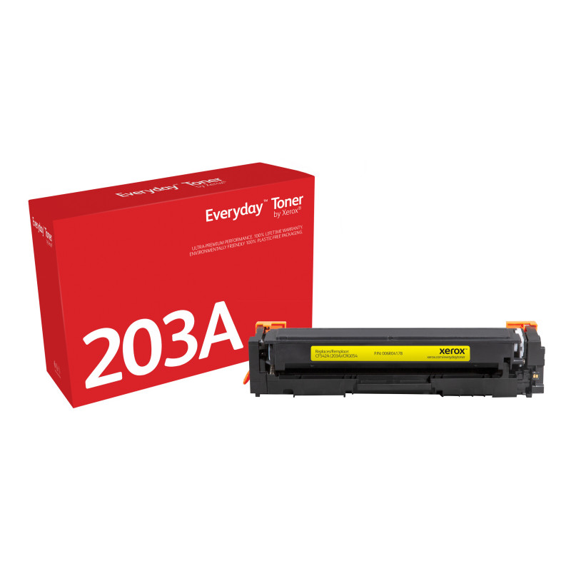 Everyday Toner ™ di Xerox Giallo compatibile con HP 203A (CF542A), Capacità standard