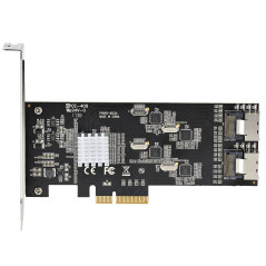 StarTech.com Scheda SATA PCI Express a 8 porte - Adattatore convertitore PCI Express GEN 2 per SSD HDD SATA 3 con 4 Controller