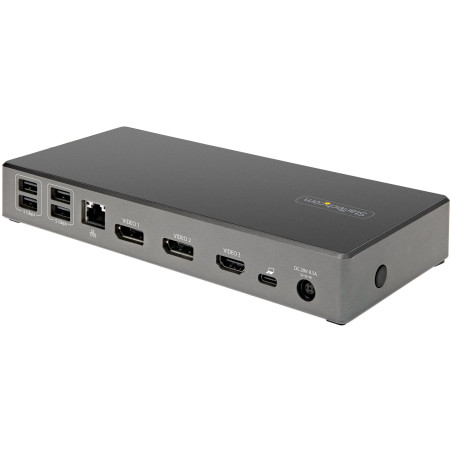 StarTech.com Dock USB type C - Docking station USB C con triplo monitor 4K - Power Delivery 100W - DP 1.4 Alt Mode & DSC, 2x