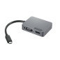 Lenovo 4X91A30366 replicatore di porte e docking station per laptop Cablato USB 2.0 Type-C Grigio