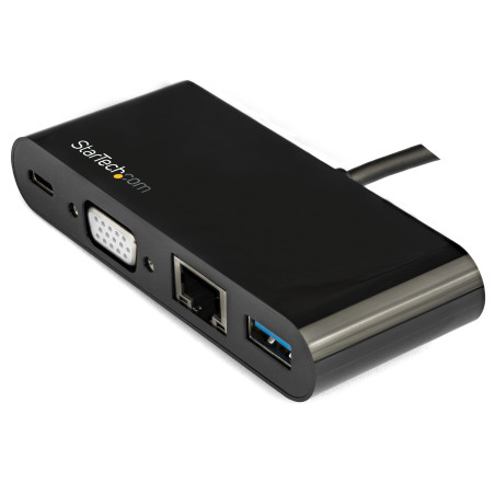 StarTech.com Adattatore Multiporta USB-C a VGA - Ricarica via Power Delivery (60W) - USB 3.0 - Gbe - Adattatore USB-C per Mac,