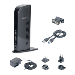 StarTech.com Docking station Universale USB 3.0 per laptop DVI HDMI - Dual-Monitor con Ethernet audio