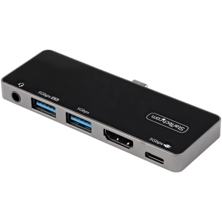 StarTech.com Adattatore Multiporta USB C a HDMI 4K 60Hz, Hub USB 3.0 a 3 porte, HDMI 2.0 Audio - USB-C Mini Docking station con