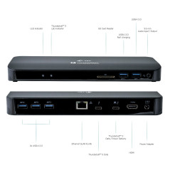 i-tec Metal Thunderbolt 3 Dual 4K Docking Station + Power Delivery 65W