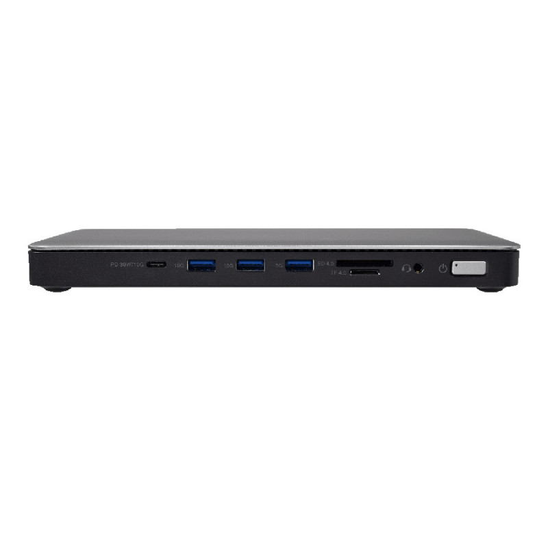 V7 DOCKTB4PT replicatore di porte e docking station per laptop Cablato Thunderbolt 4 Nero, Argento