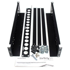 StarTech.com Binari universali per server rack fissi 2U 50 cm ca. con profondità regolabile