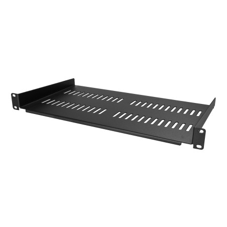 StarTech.com Ripiano Rack 19" 2U - Mensola Universale ventilata per rack e armadi di Rete da 19 pollici - Scaffale in Acciaio