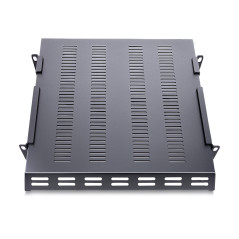 StarTech.com Ripiano 1U regolabile ventilato per rack 19" - Robusto ripiano per armadio server rack 19 pollici - Mensola