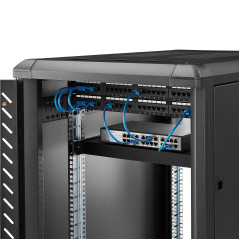 StarTech.com Ripiano 1U regolabile per montaggio su rack 19" - Robusto ripiano per armadio server rack 19 pollici - Mensola