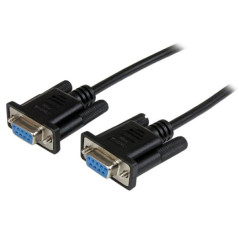 StarTech.com Cavo Seriale RS232   DB9 Null Modem da 2m - nero Femmina Femmina