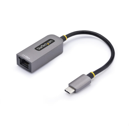 StarTech.com Adattatore Ethernet USB C, Convertitore di Rete NIC NBASE-T 2.5 1GbE da USB Type-C 3.0 a RJ45. Compatibile