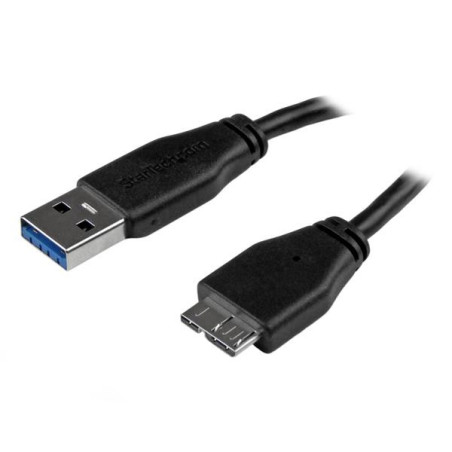 StarTech.com Cavo USB 3.0 Tipo A a Micro B slim - Connettore USB3.0 A a Micro B slim SuperSpeed M/M - 15cm