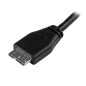 StarTech.com Cavo USB 3.0 Tipo A a Micro B slim - Connettore USB3.0 A a Micro B slim SuperSpeed M/M - 15cm