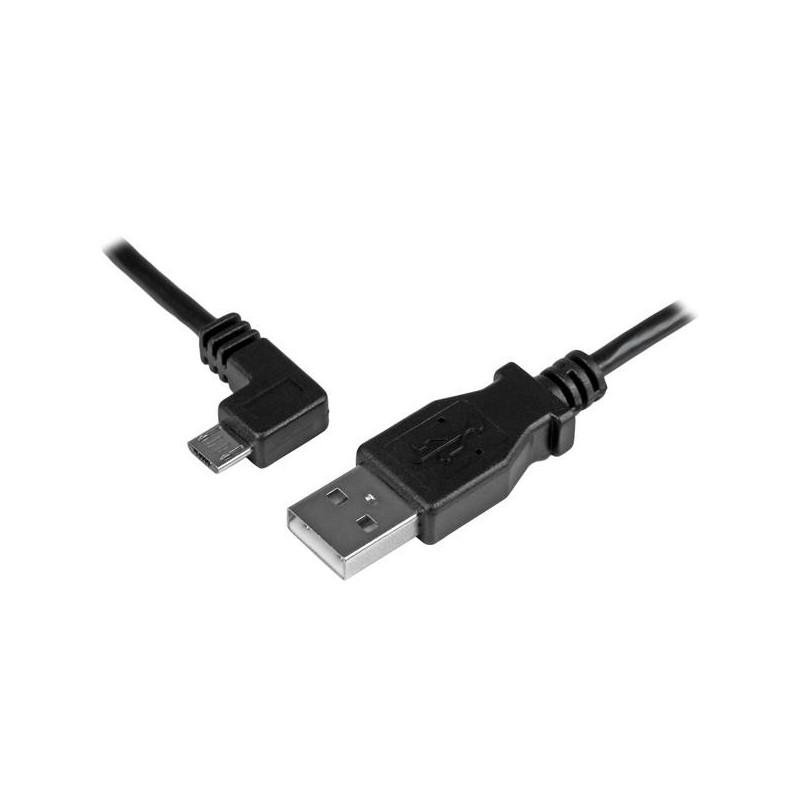 StarTech.com Cavo di ricarica e sincronizzazione micro USB da 1 m - USB-A a Micro B ad angolo sinistro - M/M - 0,25mm²