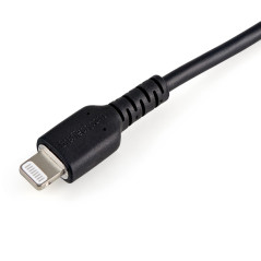 StarTech.com Cavo da USB-A a Lightning da 30cm nero - Robusto e resistente cavo di alimentazione sincronizzazione in fibra