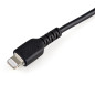 StarTech.com Cavo da USB-A a Lightning da 30cm nero - Robusto e resistente cavo di alimentazione/sincronizzazione in fibra