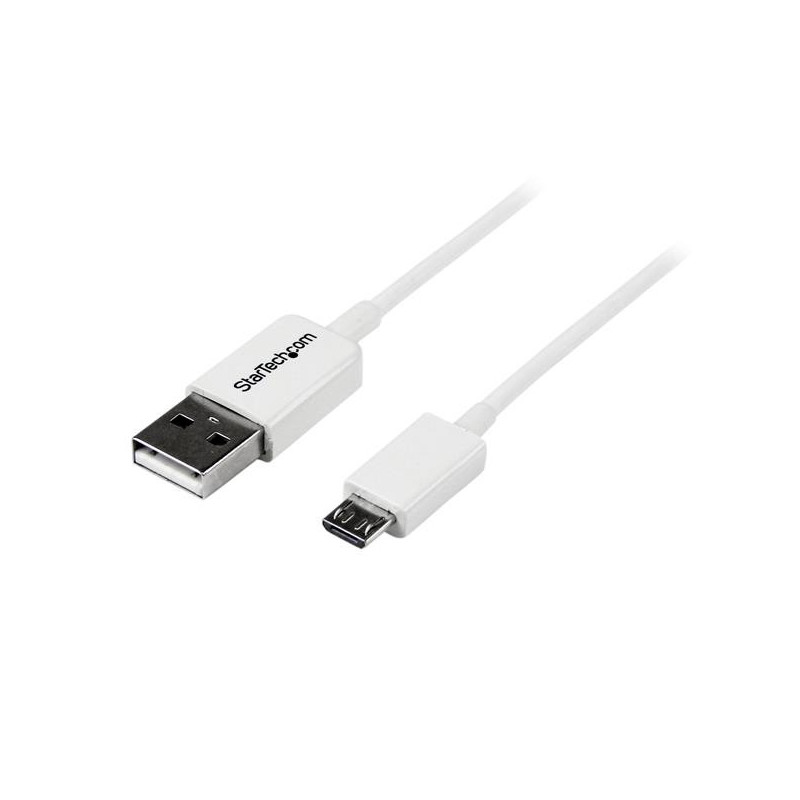 StarTech.com Cavo micro USB bianco 0,5 m - A a Micro B