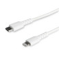 StarTech.com Cavo durevole da USB-C a Lightning da 1m bianco - Cavo di alimentazione/sincronizzazione in Fibra aramidica