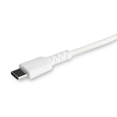 StarTech.com Cavo durevole da USB-C a Lightning da 1m bianco - Cavo di alimentazione sincronizzazione in Fibra aramidica