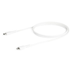 StarTech.com Cavo durevole da USB-C a Lightning da 1m bianco - Cavo di alimentazione sincronizzazione in Fibra aramidica