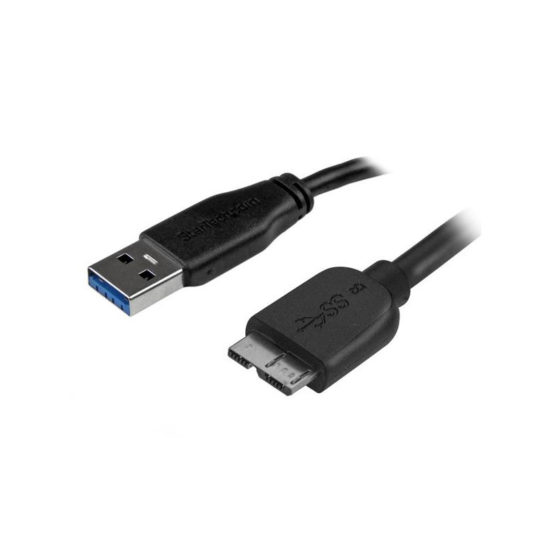 StarTech.com Cavo USB 3.0 Tipo A a Micro B slim - Connettore USB3.0 A a Micro B slim M/M - 50cm