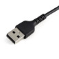 StarTech.com Cavo da USB-A a Lightning da 15cm nero - Robusto e resistente cavo di alimentazione/sincronizzazione in fibra