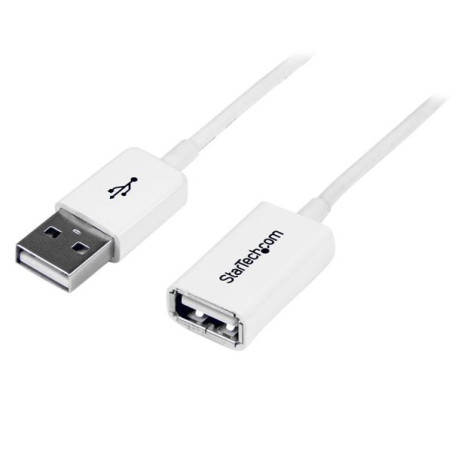 StarTech.com Cavo di prolunga USB 2.0 da 1 m A ad A - M/F, colore bianco