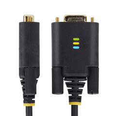 StarTech.com Cavo adattatore seriale da USB a Null Modem, ritenzione COM, FTDI, USB-A a DB9 RS232, viti/dadi DB9