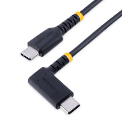 StarTech.com Cavo di Ricarica USB-C a 90° da 1m - Cavetto di Ricarica Veloce USB Tipo-C per uso intensivo - Cavo Dati USB 2.0