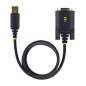 StarTech.com Cavo adattatore da USB a seriale da 2 m, ritenzione COM, viti/dadi intercambiabili, da USB-A a DB9 RS232, IC FTDI,