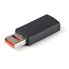 StarTech.com Adattatore USB maschio  femmina con ricarica sicura grazie al blocco dati - Caricatore USB tipo A con Data Blocker