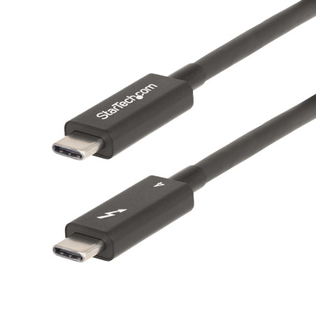 StarTech.com A40G2MB-TB4-CABLE Cavo Thunderbolt 2 m 40 Gbit s Nero