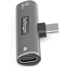 StarTech.com Adattatore USB C di ricarica e audio - Alimentatore USB-C con porta USB-C Audio per cuffie - Caricabatterie USB