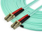 StarTech.com Cavo in fibra ottica multimodale da LC/UPC a LC/UPC OM4 da 15 m - Fibra LOMMF/VCSEL Zipcord da 50/125 µm, Reti