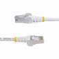 StarTech.com Cavo Ethernet CAT8 bianco da 2m, RJ45 Snagless, 25G/40G, 2000MHz, 100W PoE++, S/FTP, cavo lan in rame puro 26AWG,