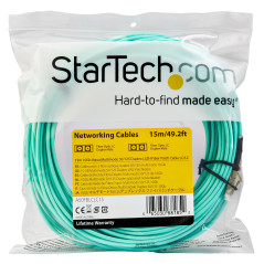 StarTech.com Cavo Fibra Ottica patch Multimodale LC a LC Duplex 50 125 OM3 - 15m